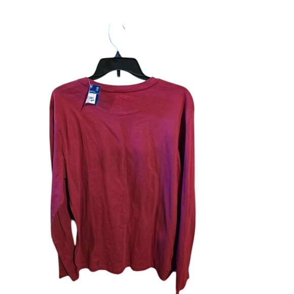 Arizona Jean Company Burgundy Long Sleeve T-Shirt - Picture 2 of 3